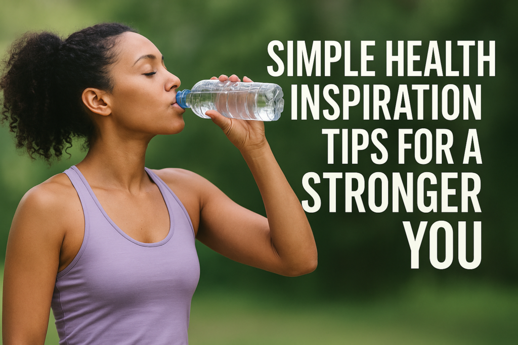 Simple health inspiration tips for a stronger you